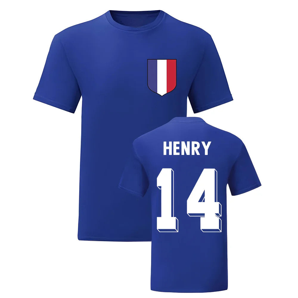 Thierry Henry France National Hero Tee\'s (Blue)_0