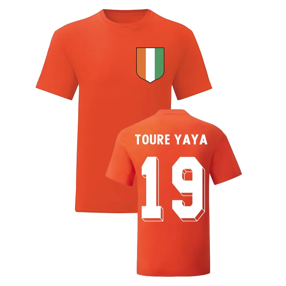 Yaya Toure Ivory Coast National Hero Tee (Orange)_1