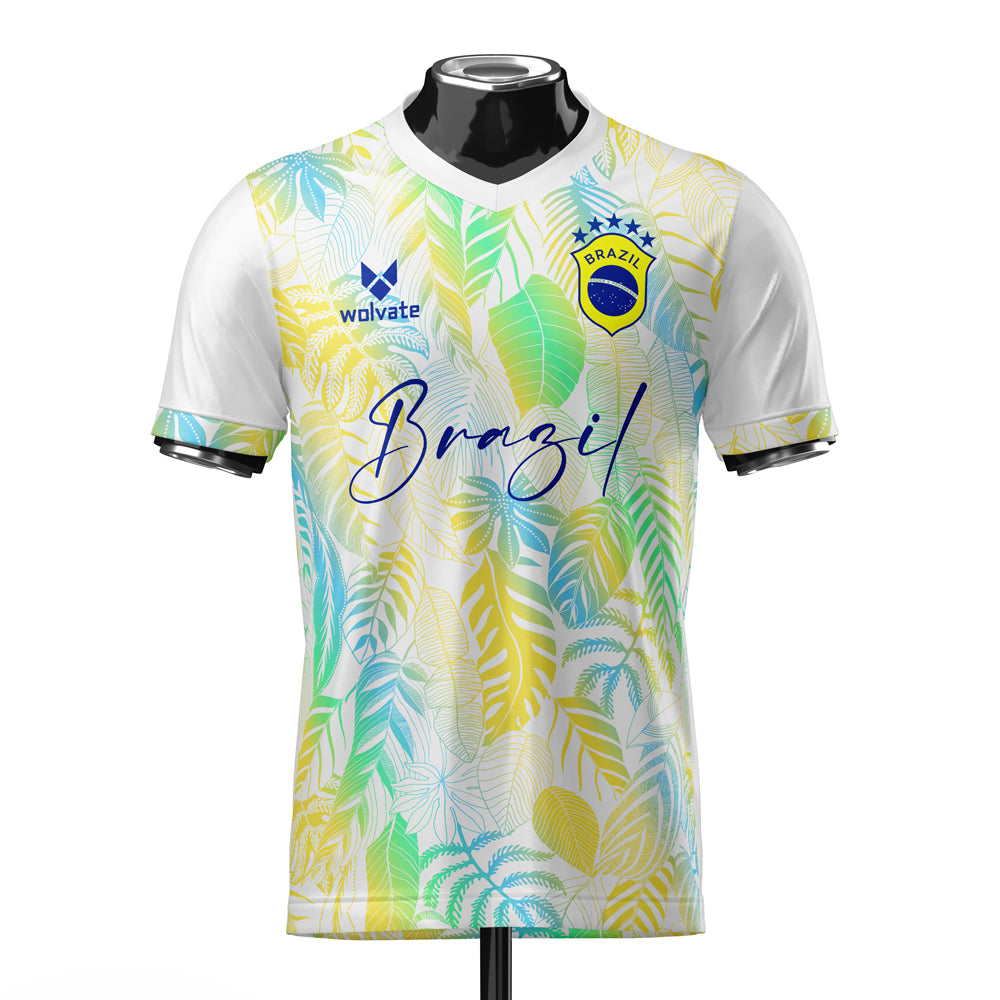 Brazil DNA White Concept Football Jersey (Wolvate) Adult Short Sleeve (Danilo 13)_2