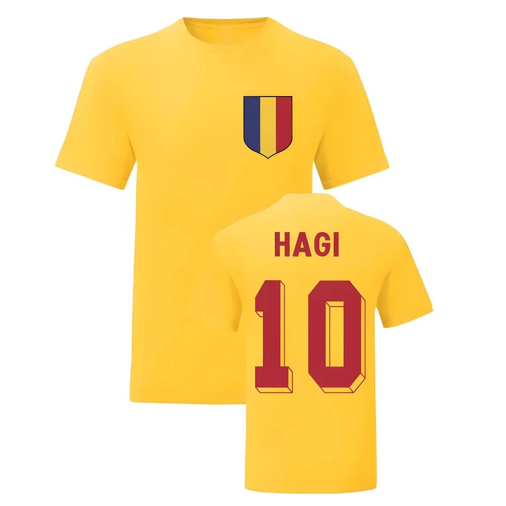 Gheorghe Hagi Romania National Hero Tee (Yellow)_1