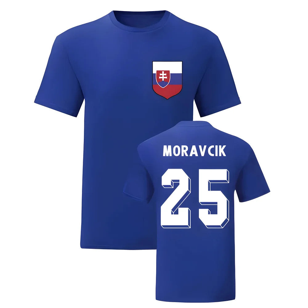 Lubomir Moravcik Slovakia National Hero Tee (Blue)_0