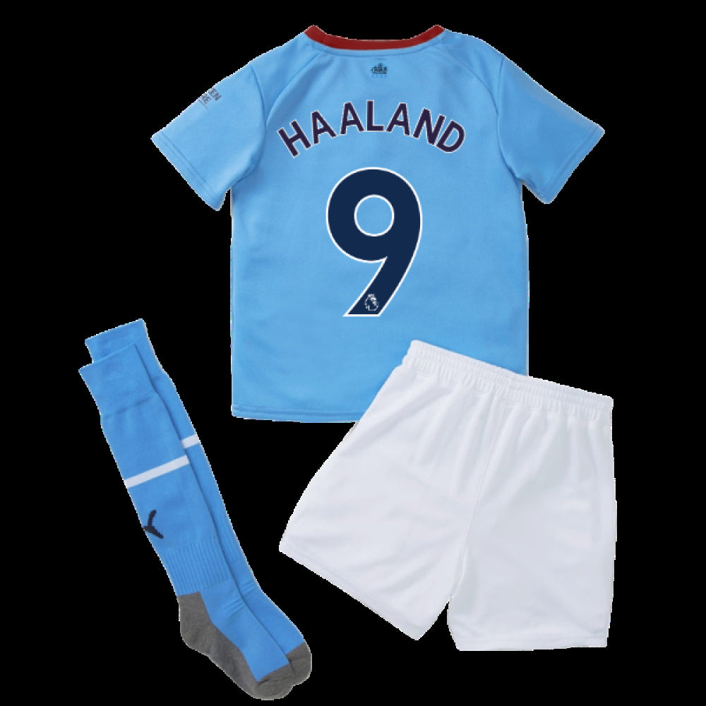 2022-2023 Man City Home Mini Kit (HAALAND 9)_0