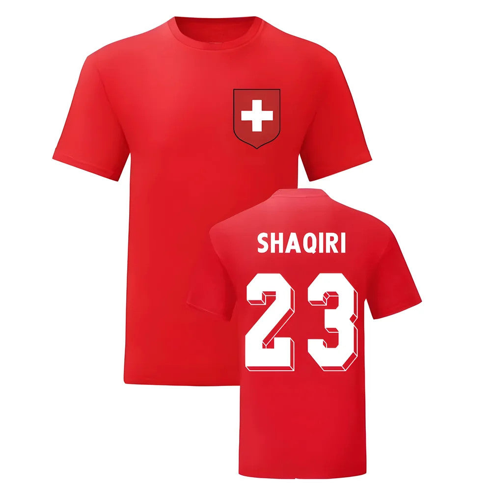 Xherdan Shaqiri Switzerland National Hero Tee (Red)_0