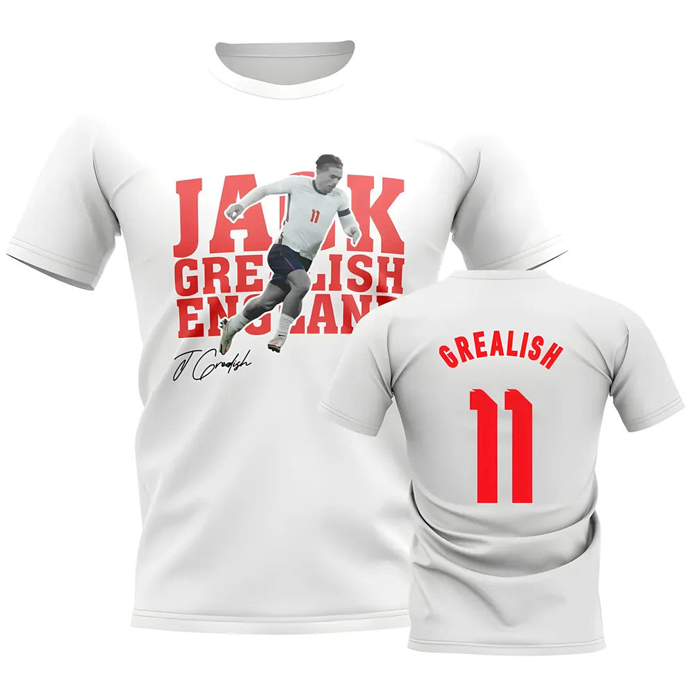 Jack Grealish England Player Tee (White)_0