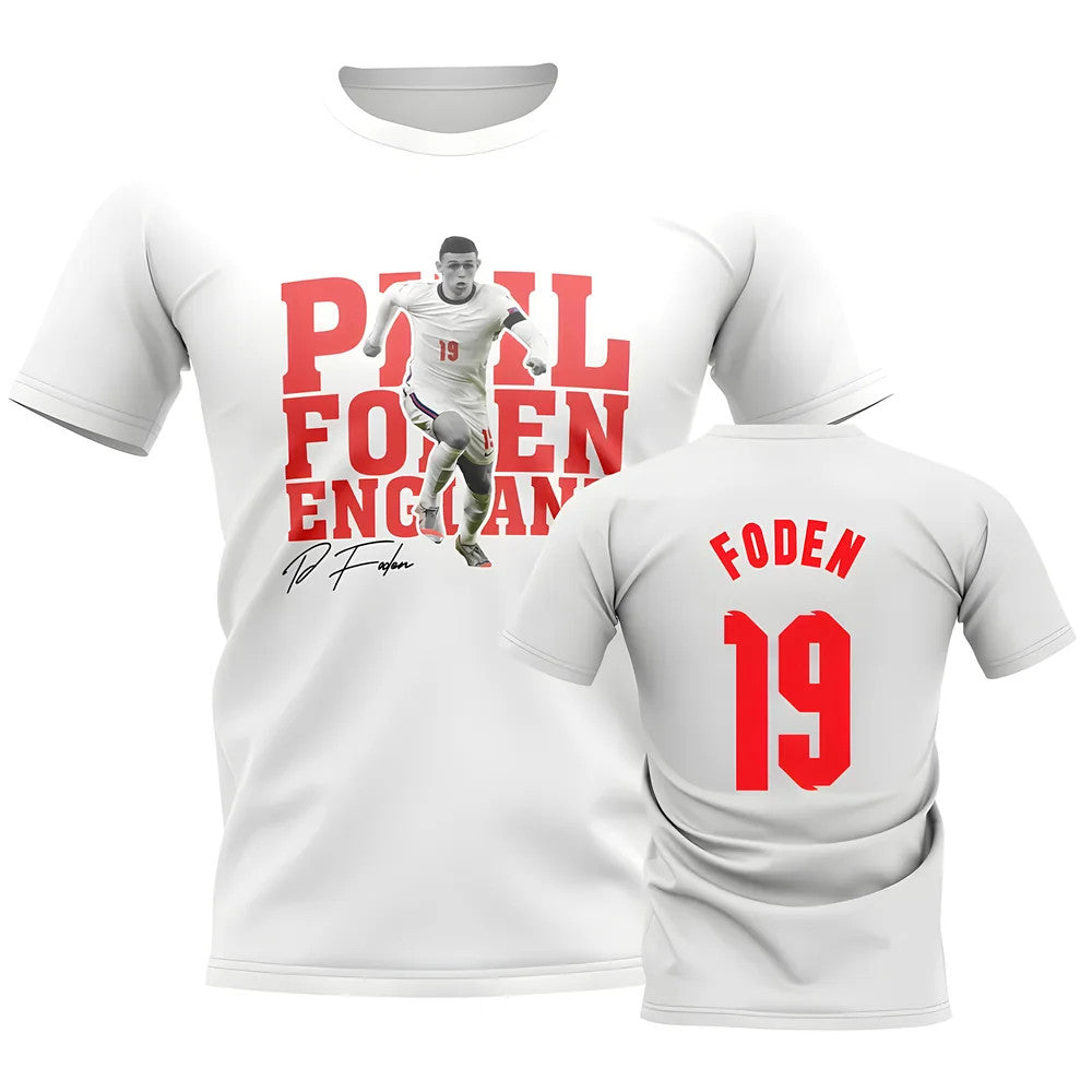Phil Foden England Player Tee (White)_1