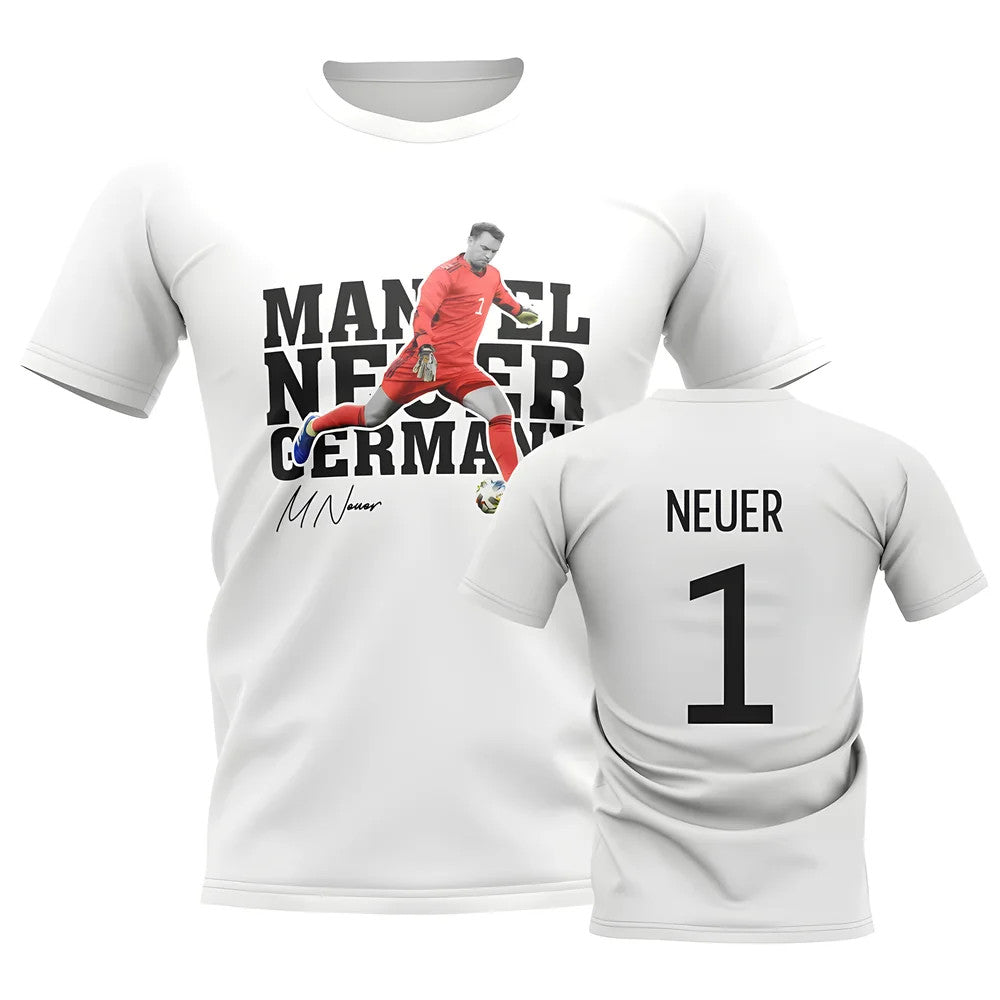 Manuel Neuer Germany Player Tee (White)_1