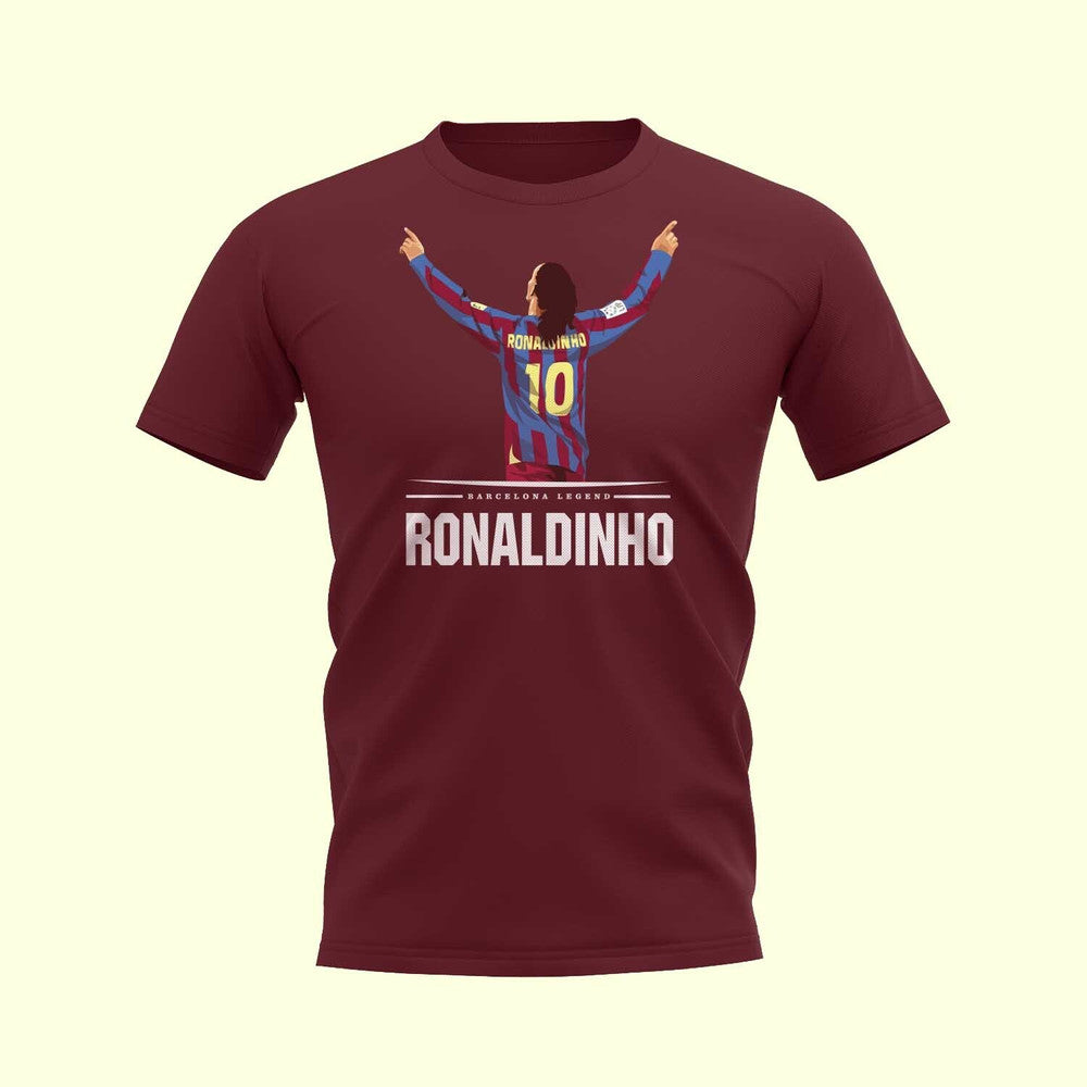 Ronaldinho Player T-Shirt (Maroon)_1