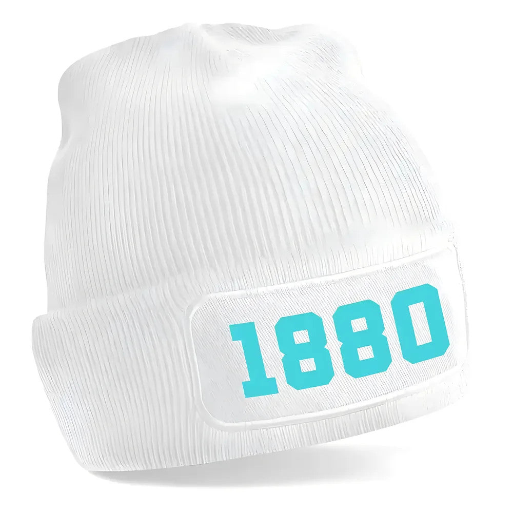 Manchester 1880 Football Beanie Hat (White)_1