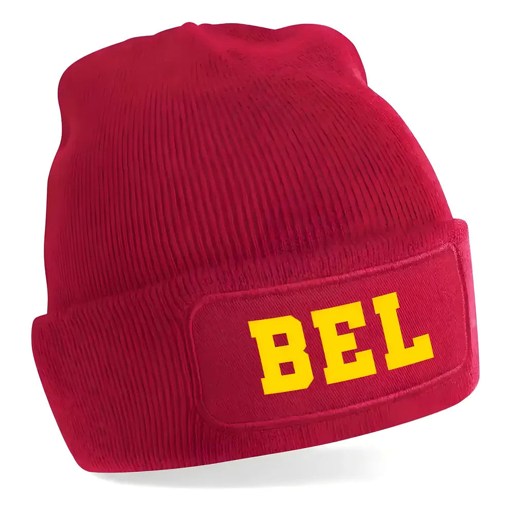 Belgium National Football Beanie Hat (Red)_0