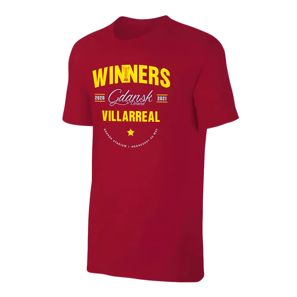 Villarreal WINNERS 2021 T-Shirt - Crimson_0