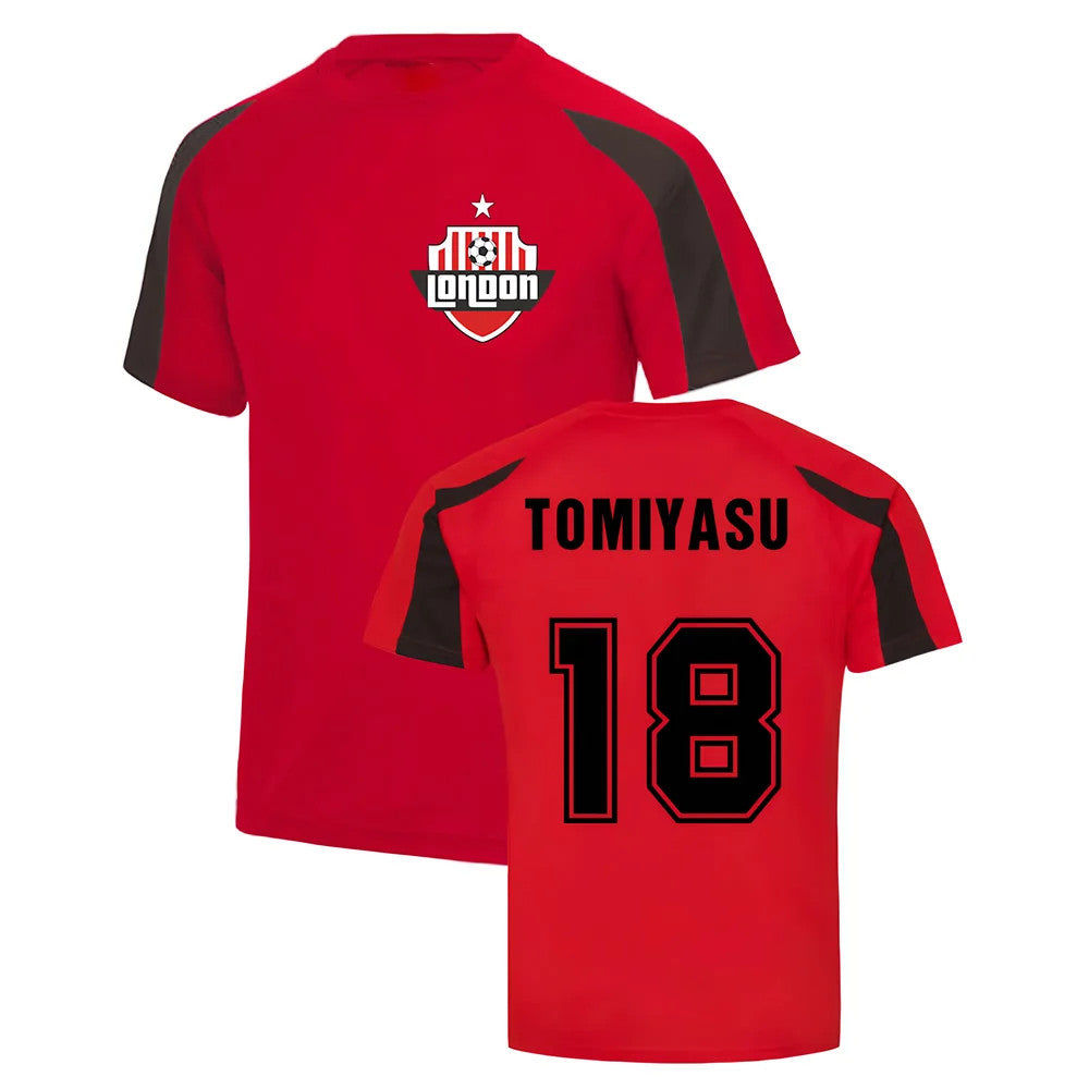 Takehiro Tomiyasu Arsenal Sports Training Jersey (Red)_0