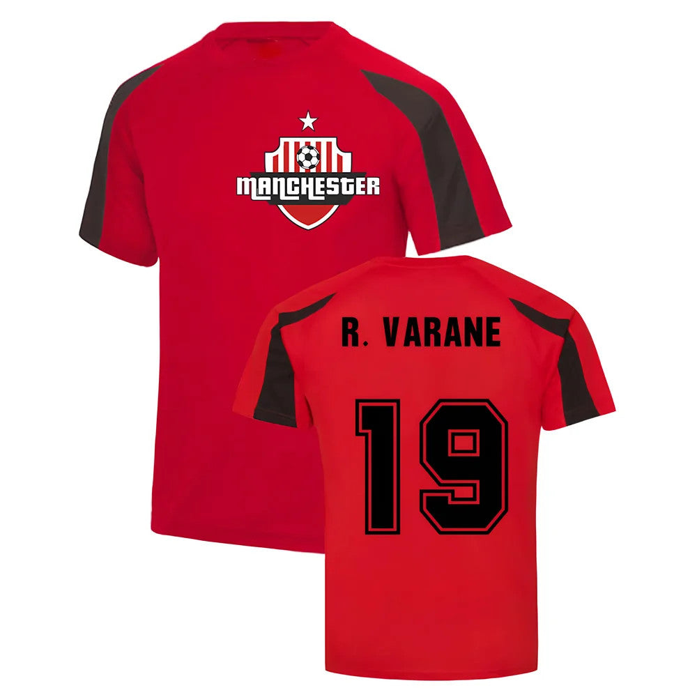 Raphael Varane Man Utd Sports Training Jersey (Red)_1