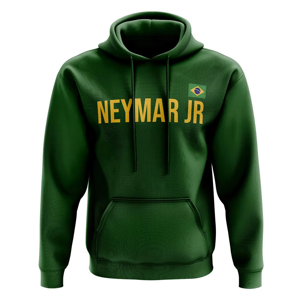 Neymar Jr Brazil Name Hoody (Green)_1
