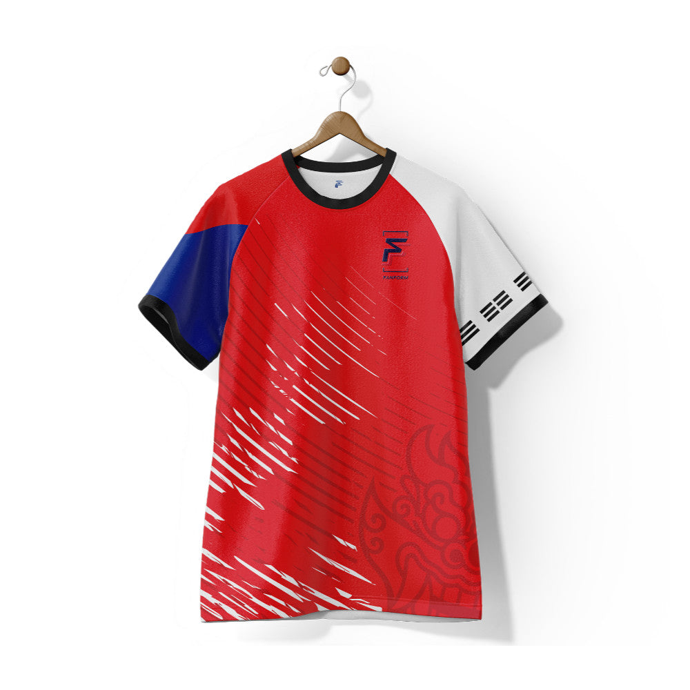 South Korea Taeguk Home Supporter Jersey Kids Short Sleeve_0