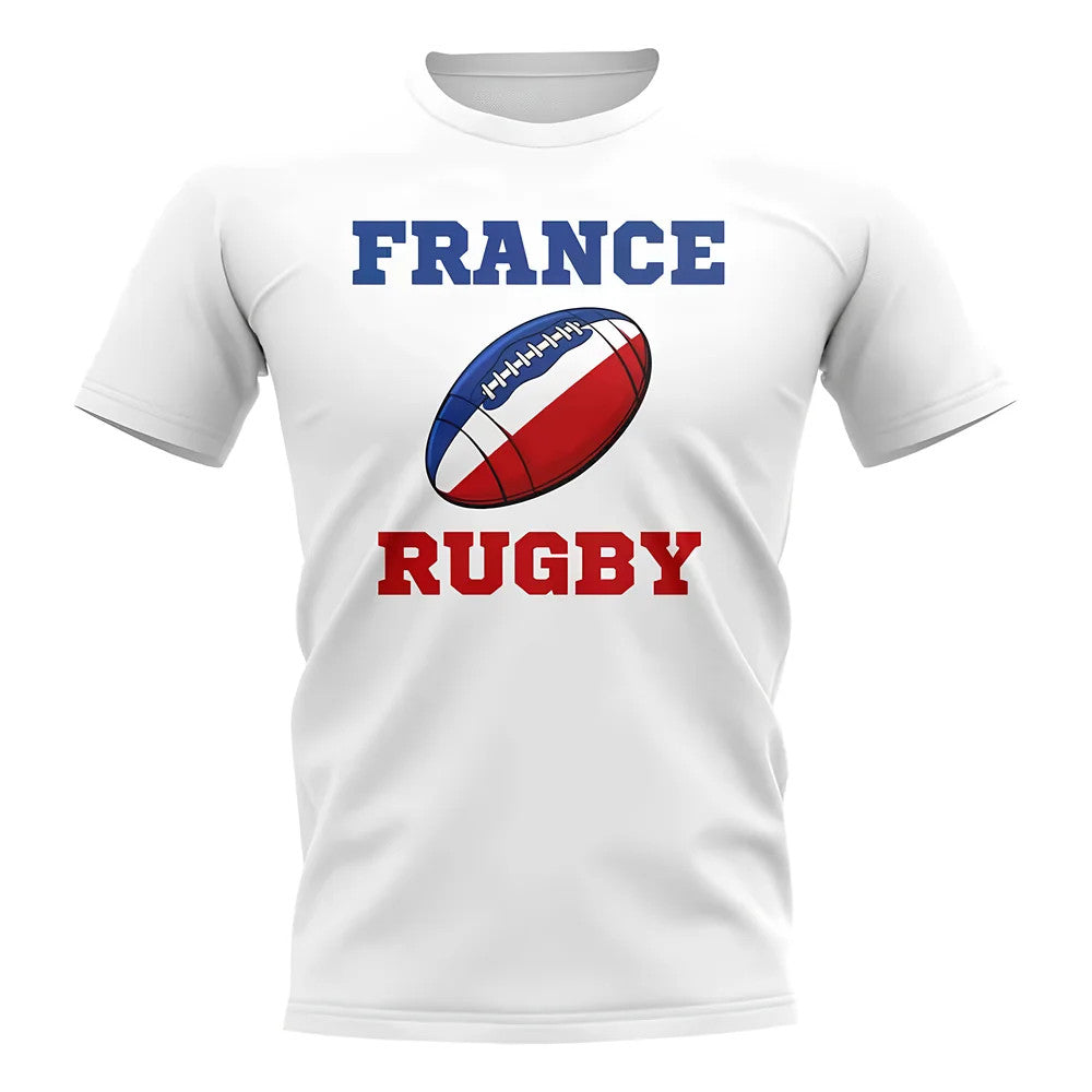 France Rugby Ball T-Shirt (White)_0