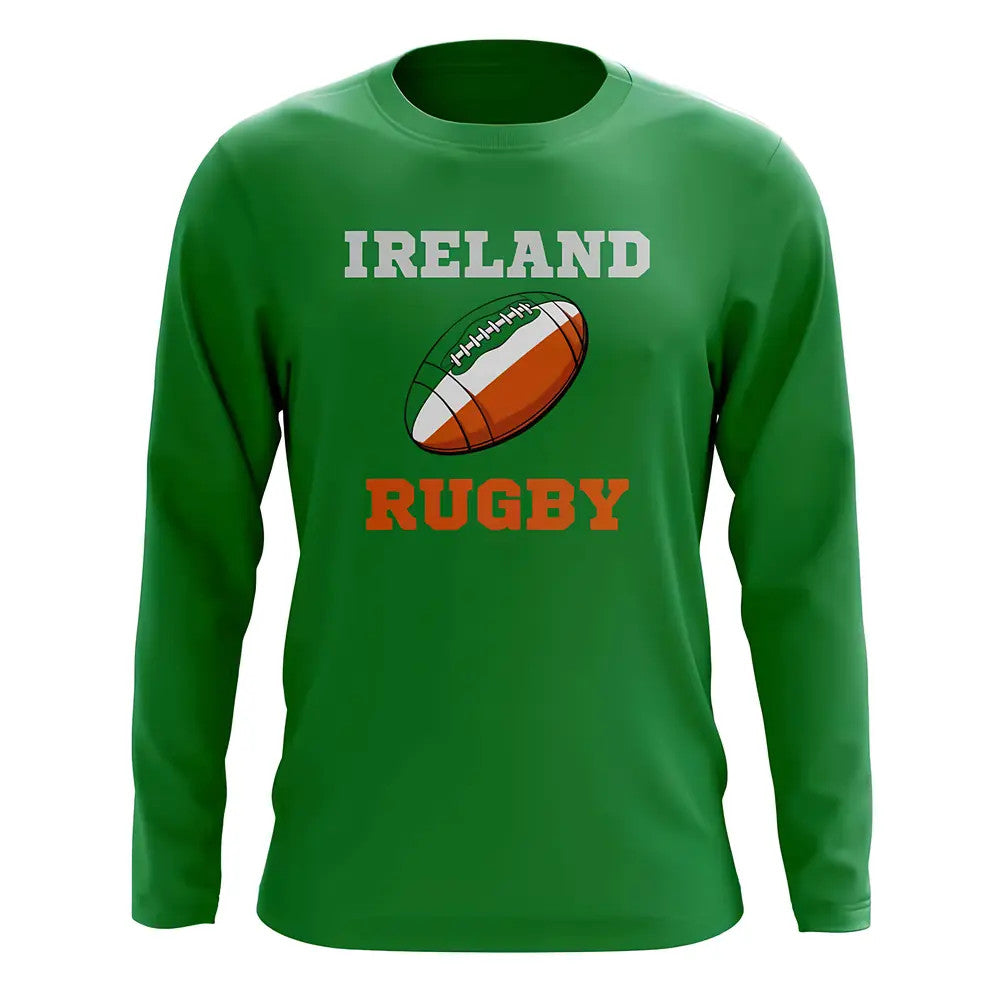 Ireland Rugby Ball Long Sleeve Tee (Green)_0