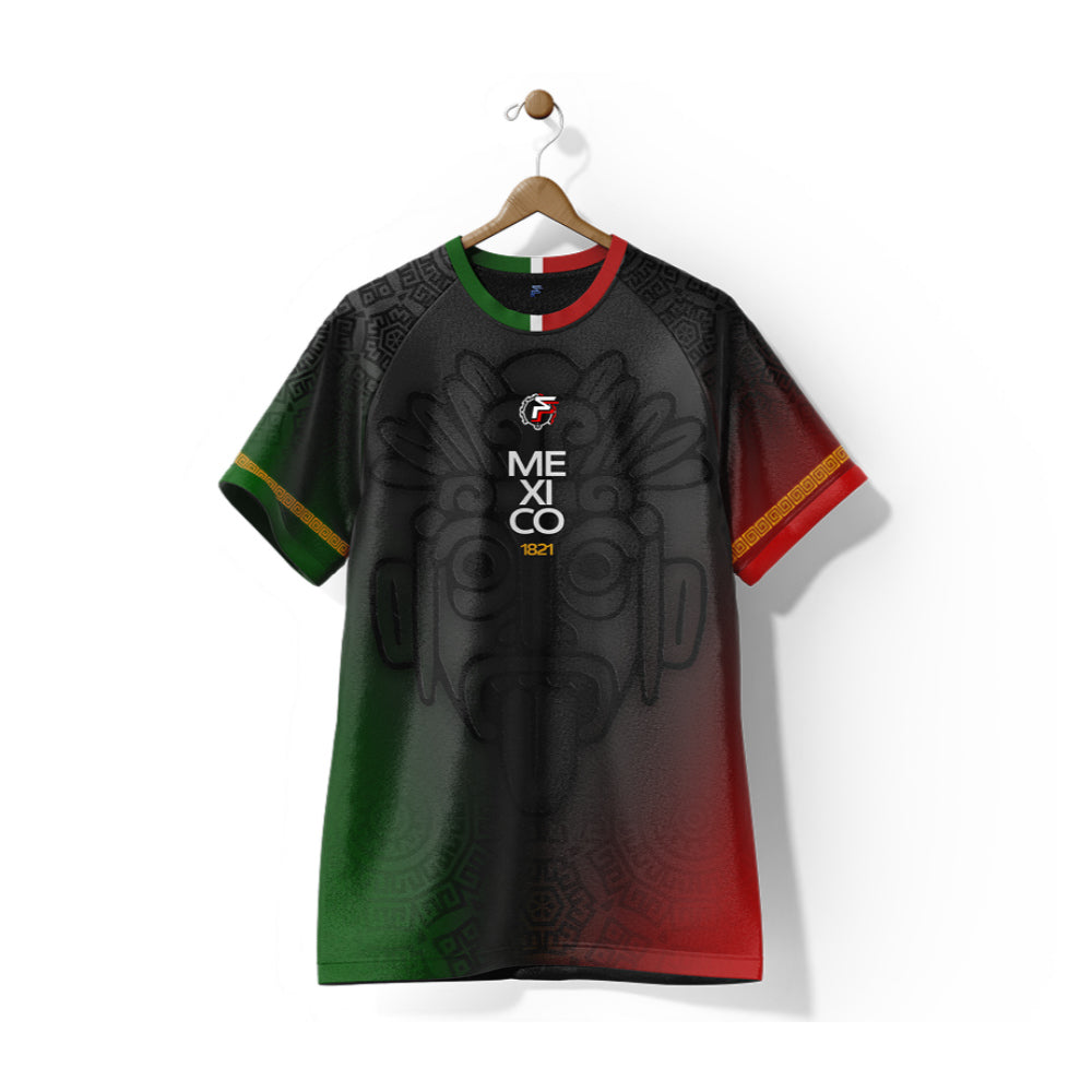 Mexico Aguila Supporter Jersey (Black) Kids Short Sleeve_0