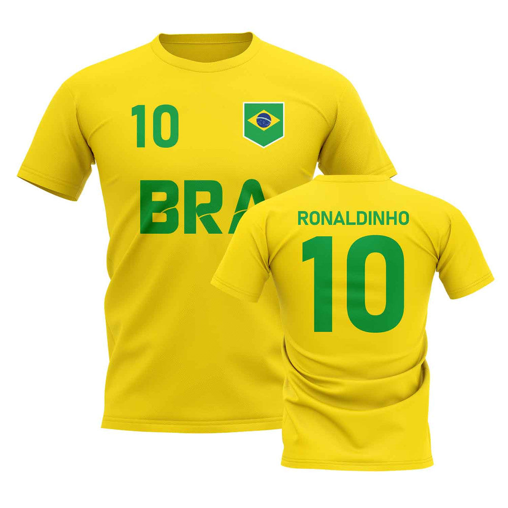 Ronaldinho Country Code Hero T-Shirt (Yellow)_1