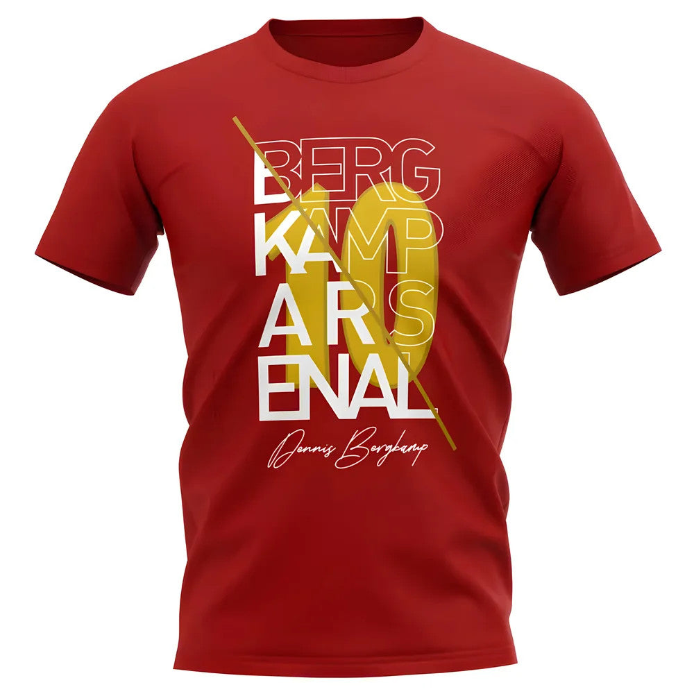 Dennis Bergkamp Arsenal Graphic Signature T-Shirt (Red)_1