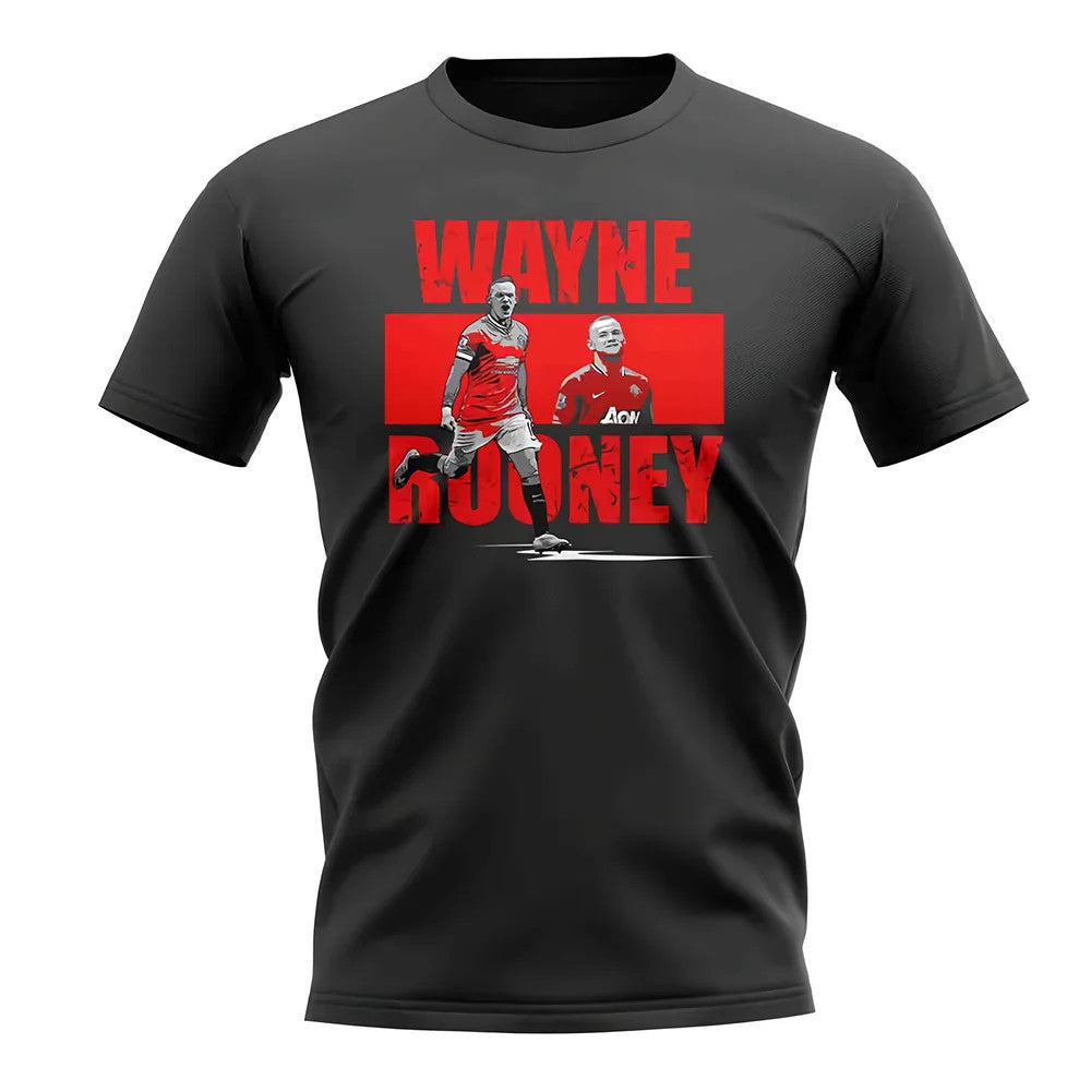 Wayne Rooney Player Collage T-Shirt (Black)_0