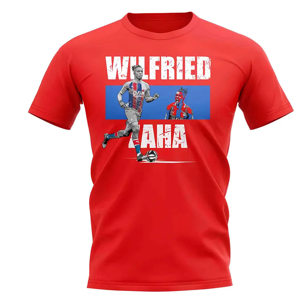 Wilfried Zaha Player Collage T-Shirt (Red)_1
