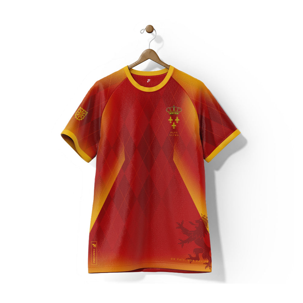 Spain La Roja Home Supporter Jersey kids Kids Short Sleeve_0
