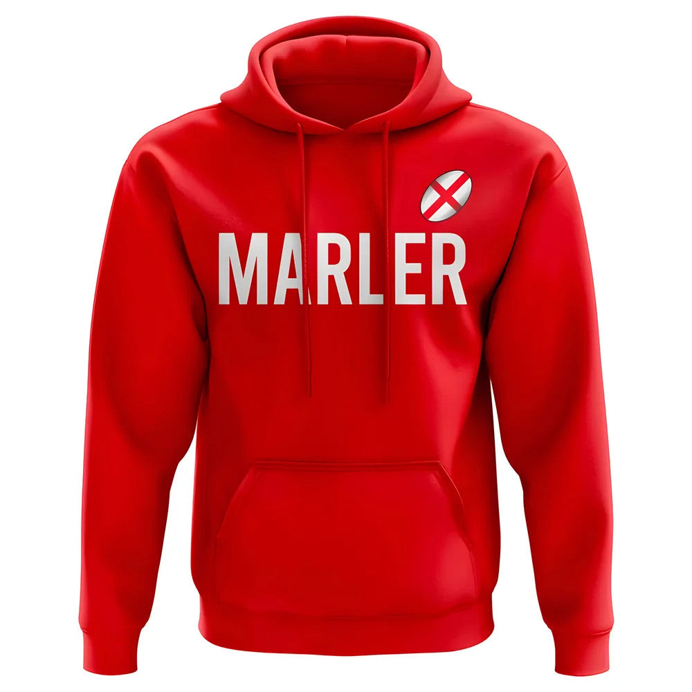 Joe Marler England Rugby Hoody (Red)_1