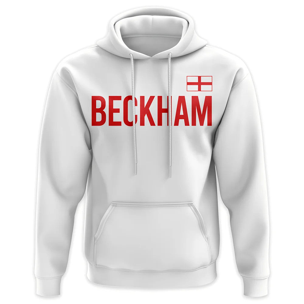David Beckham England Name Hoody (White)_0