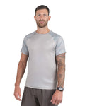 Fallain Athletic T-Shirt, Sage Green, Four-Way Stretch Fabric, Slim Fit