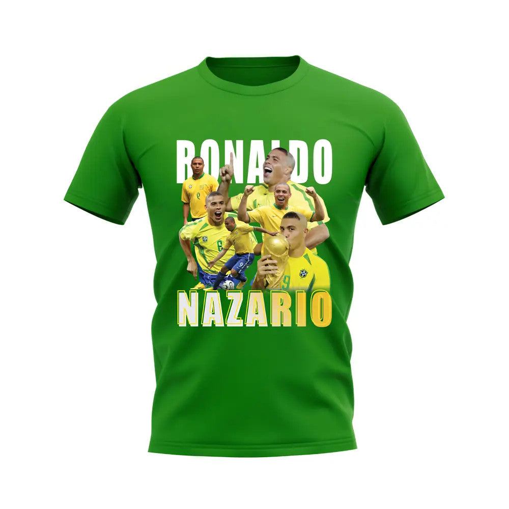 Ronaldo Nazario Bootleg T-Shirt (Green)_1