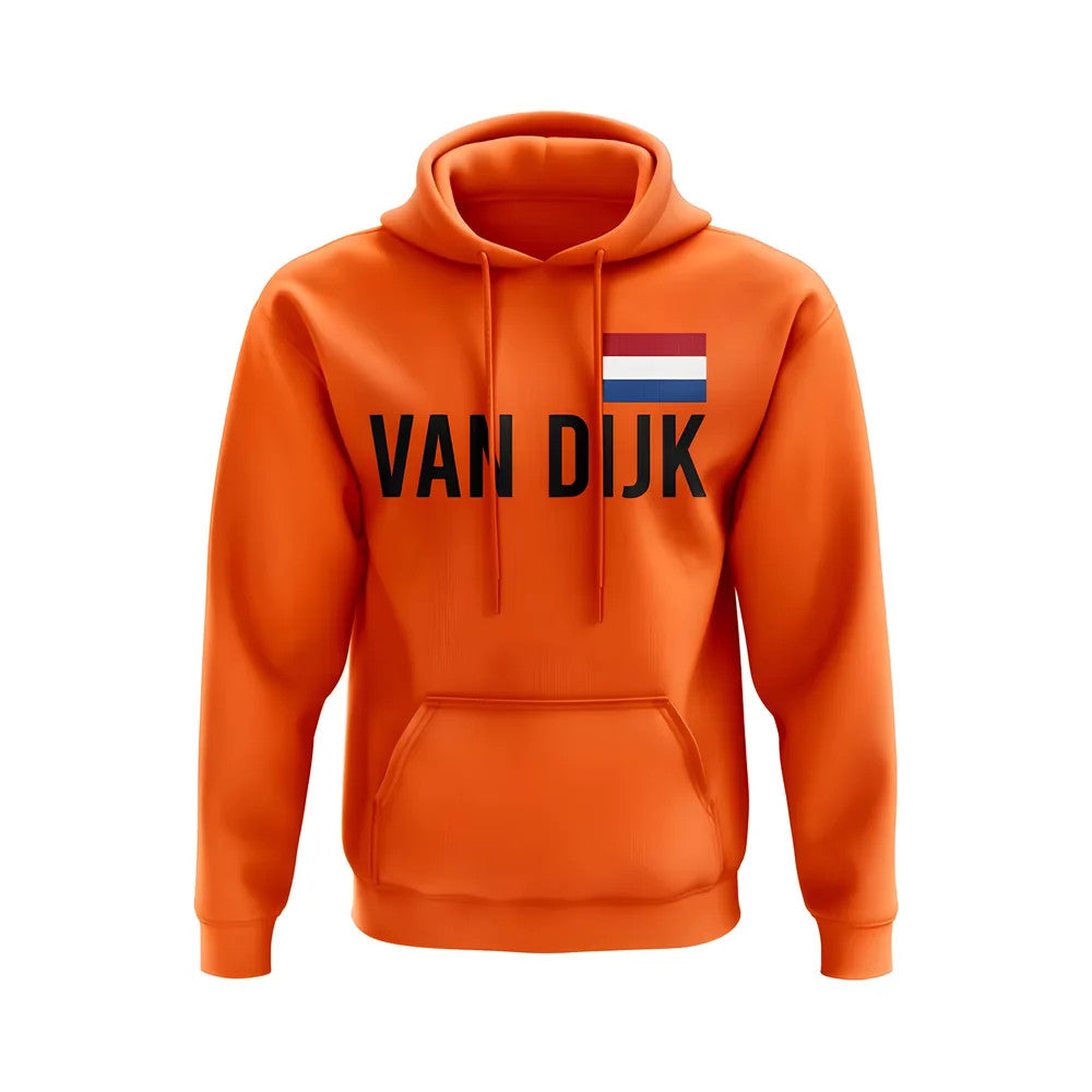 Van Dijk Holland Name Hoody (Orange)_1