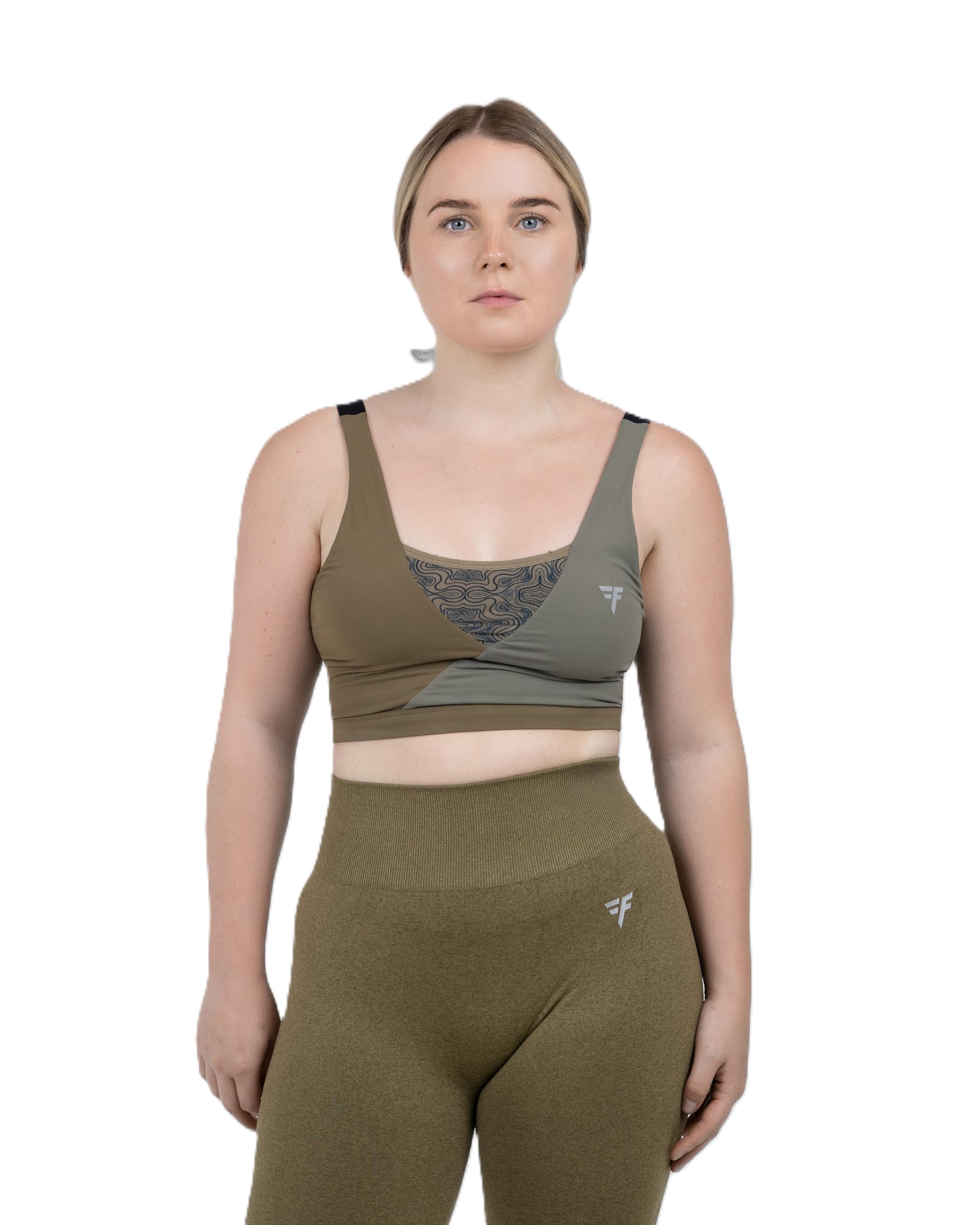 Fallain Fitness Sports Bra, Wireless, Athletic Support