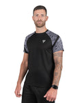 Fallain Fitness Tusail Dubh Performance T-Shirt, Black, XS-XL, Athletic Fit, Celtic-Inspired Training Tee, 90% Polyester/10% Elastane, Short Sleeve