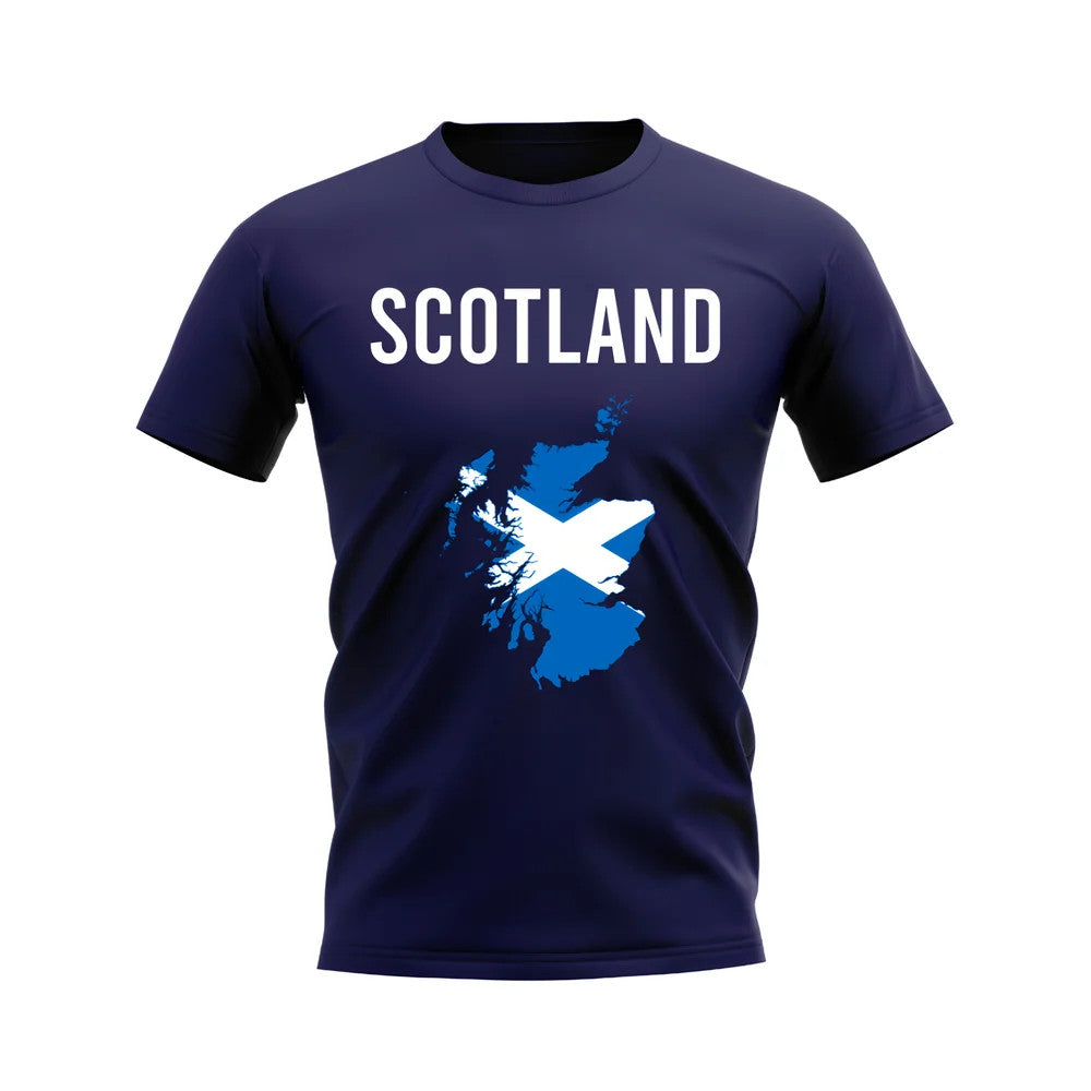 Scotland Map T-shirt (Navy)_0