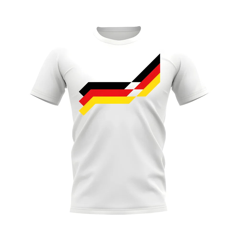 Germany 1988 Retro Pattern T-shirt  (White)_0