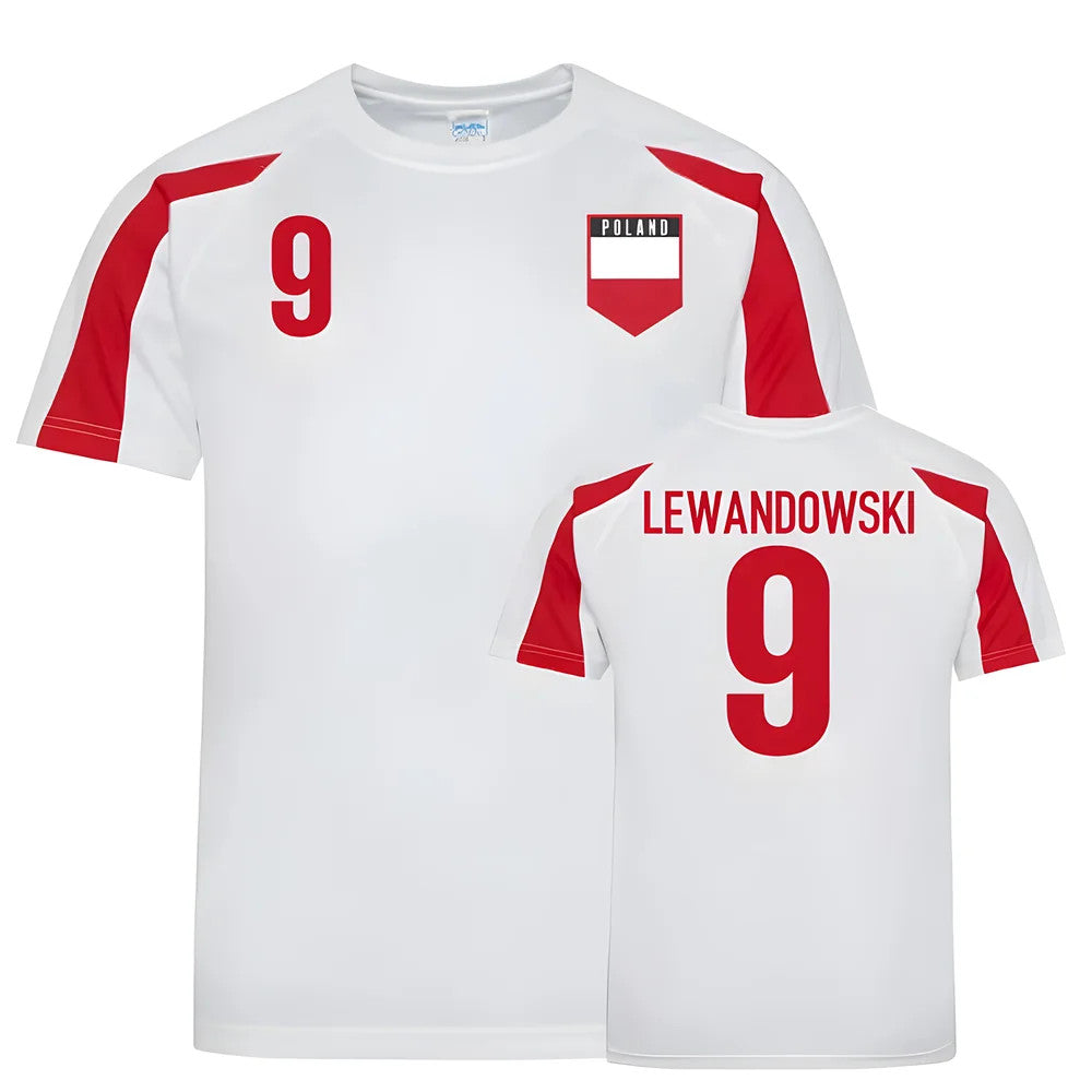Poland Sports Training Jerseys (Lewandowski 9)_1