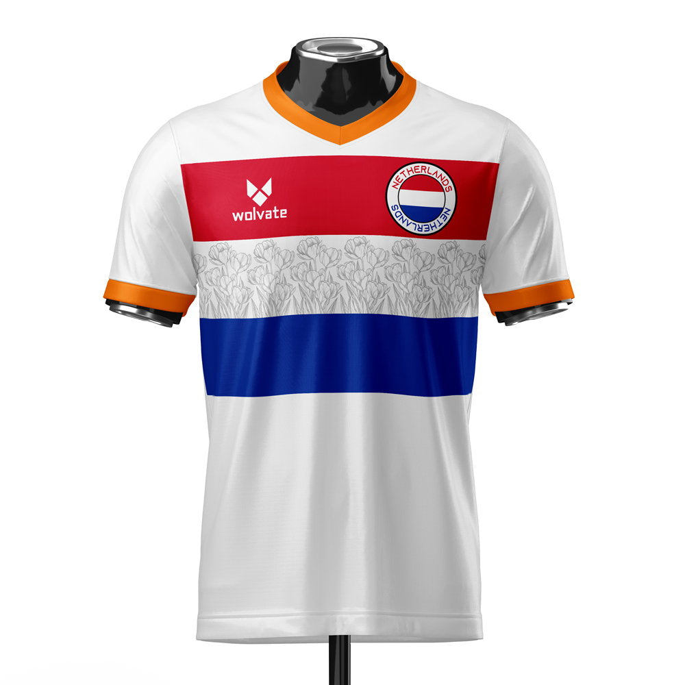 Netherlands Heritage Football Jersey (Wolvate) Adult Short Sleeve (Frimpong 12)_2