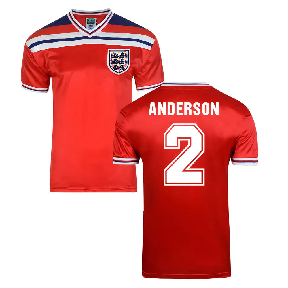 Score Draw England World Cup 1982 Away Shirt (Anderson 2)_0