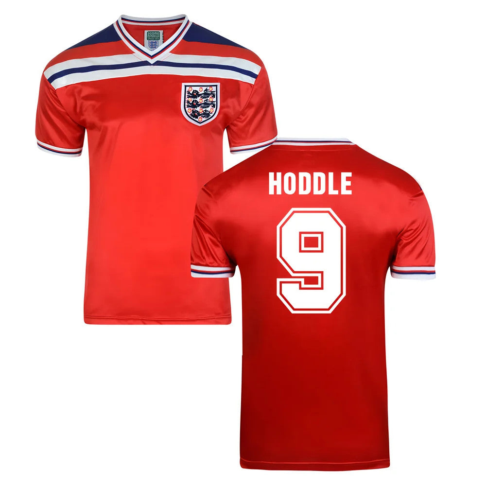 Score Draw England World Cup 1982 Away Shirt (Hoddle 9)_0
