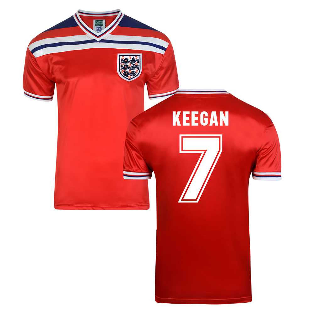 Score Draw England World Cup 1982 Away Shirt (Keegan 7)_0