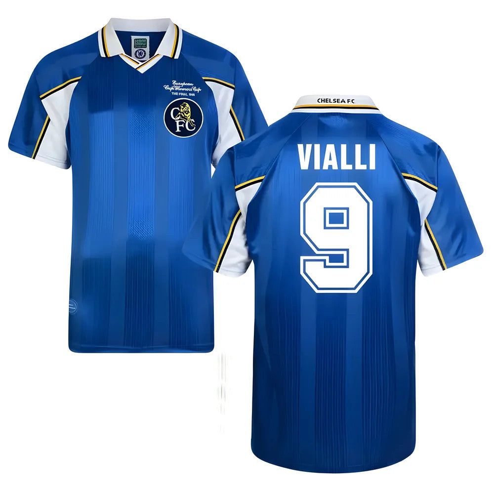 Score Draw Chelsea 1998 Home Shirt (Vialli 9)_0