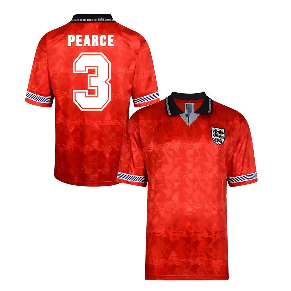 Score Draw England World Cup 1990 Away Shirt (Pearce 3)_0