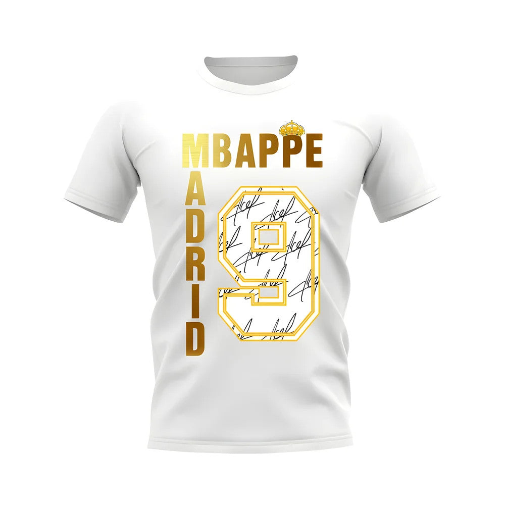 Kylian Mbappe Real Madrid Autograph T-shirt (White)_0