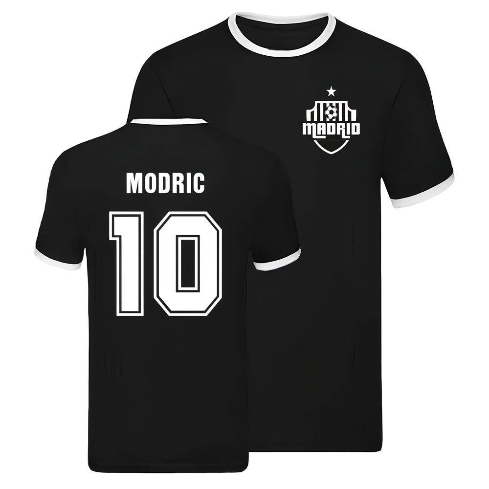 Real Madrid Ringer T-shirt (Luka Modric 10)_0
