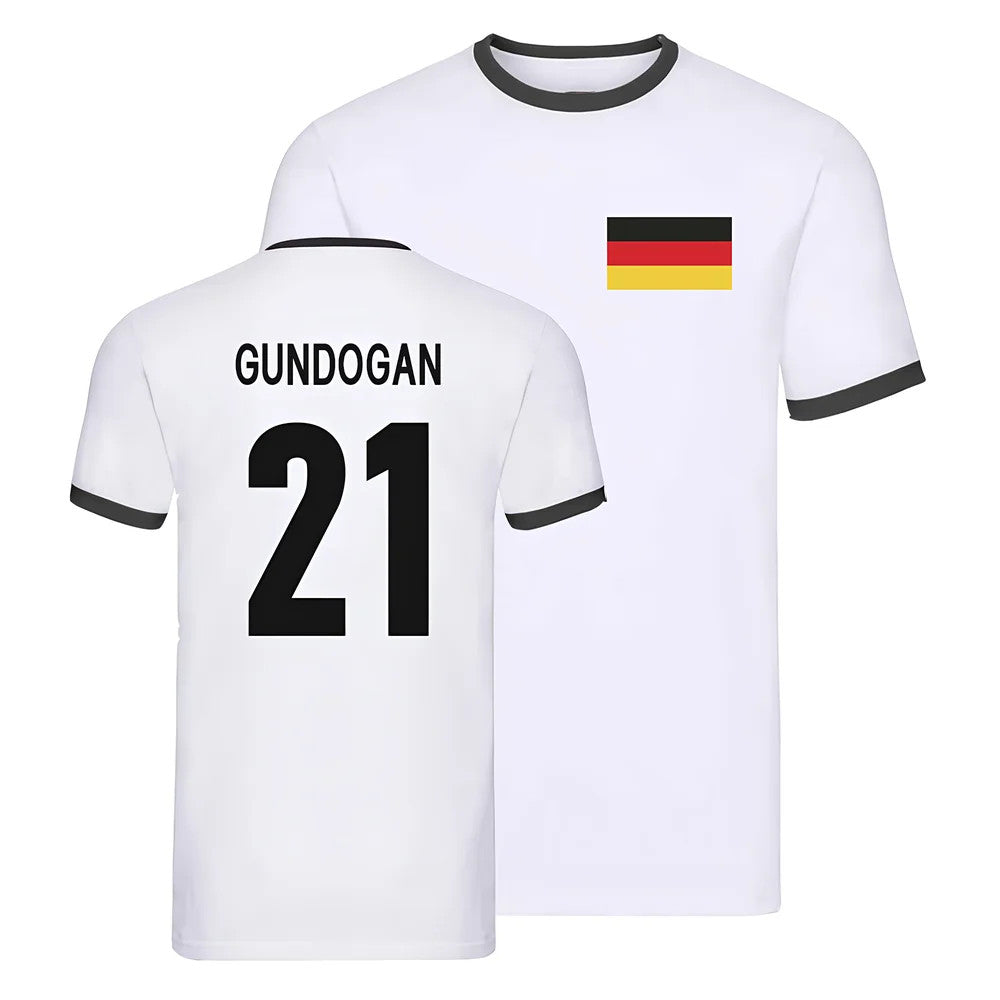 Germany Ringer T-Shirt (Ilkay Gundogan 21)_0