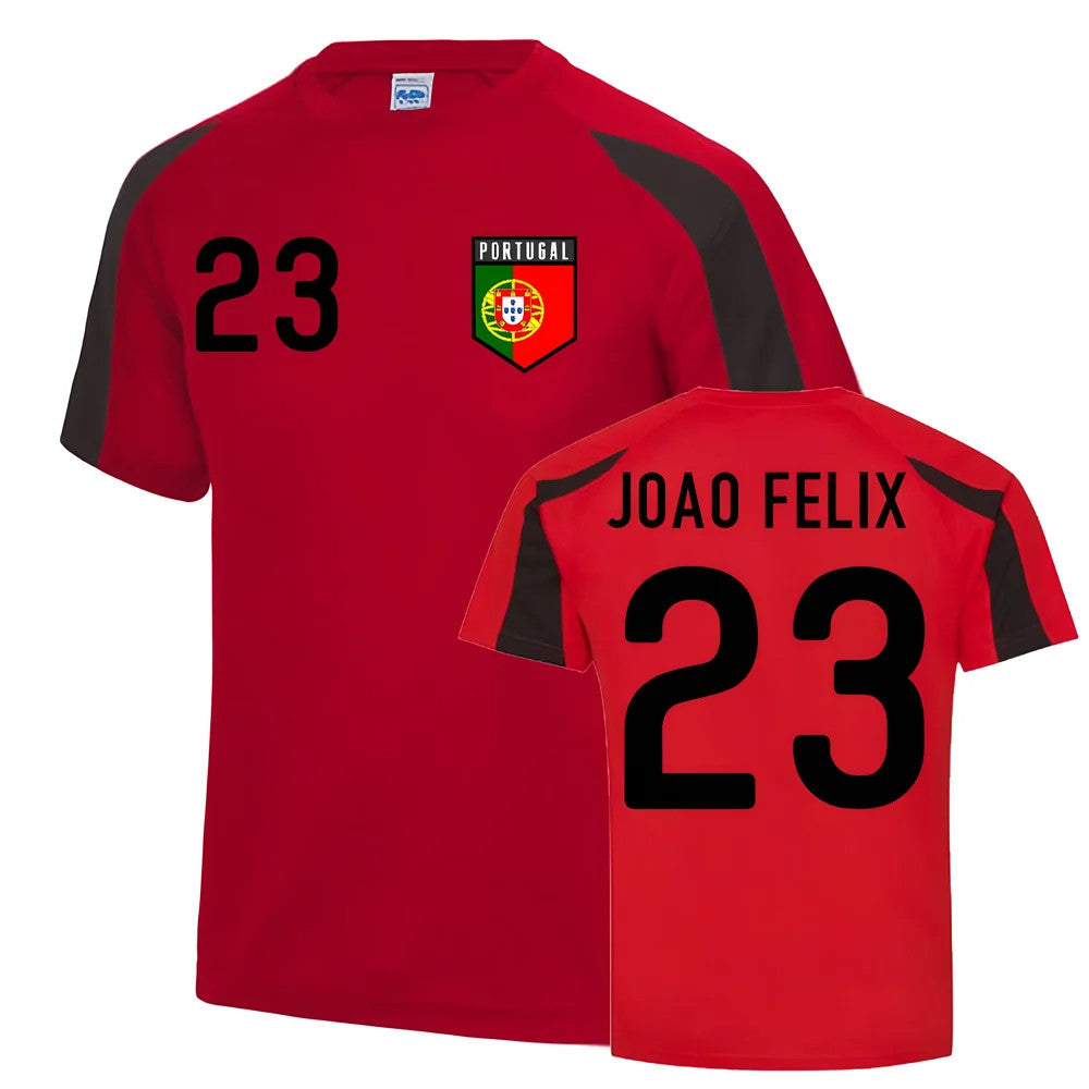 Joao Felix Portugal Sports Training Jersey (Red-Black)_0