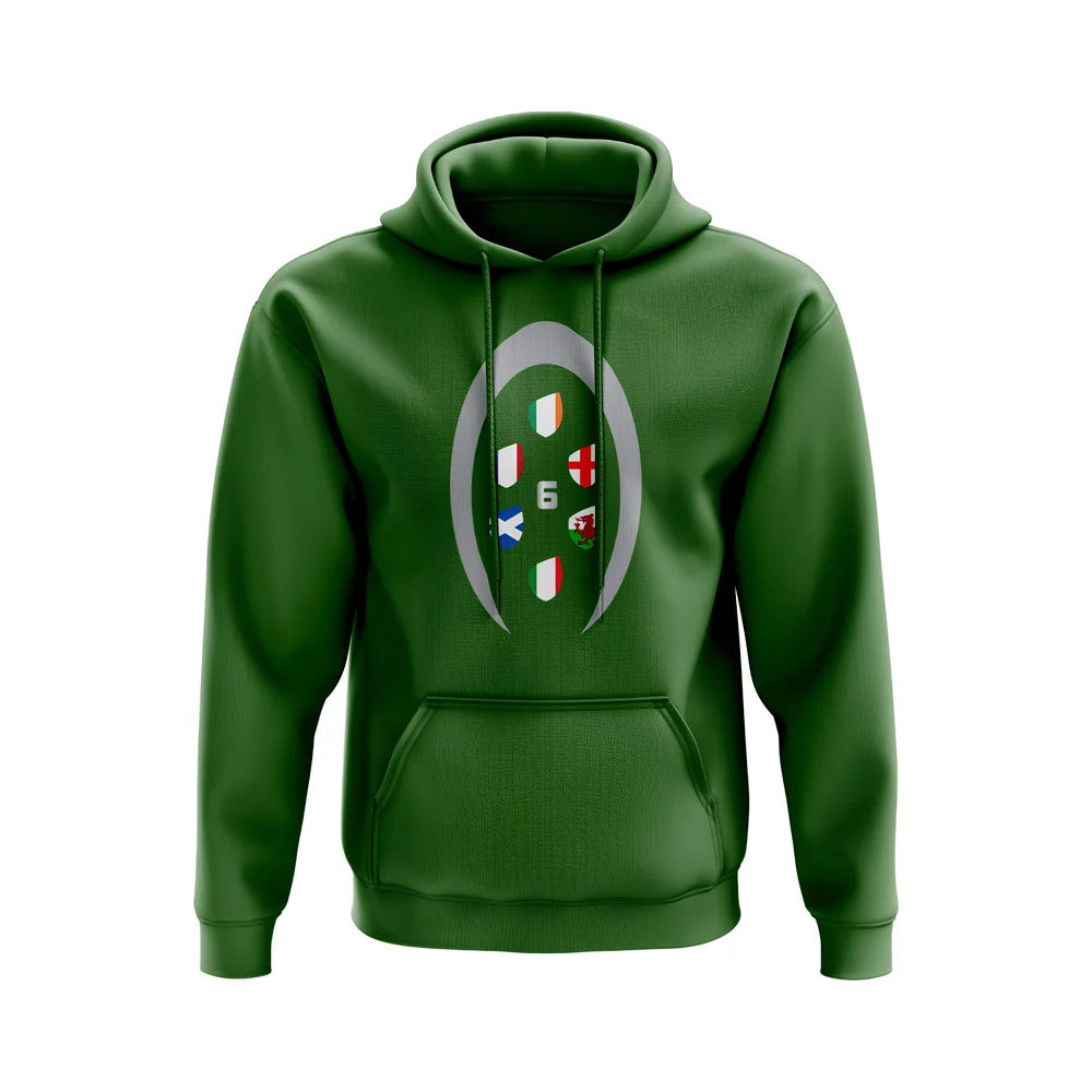 Six Nations Rugby Shield Hoody (Green)_1