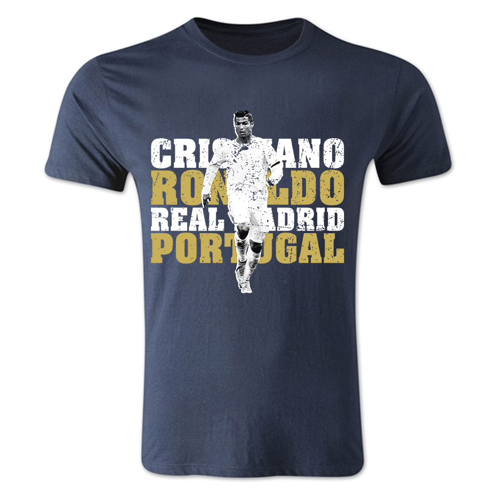 Cristiano Ronaldo Real Madrid T-Shirt (Navy) - Kids_0