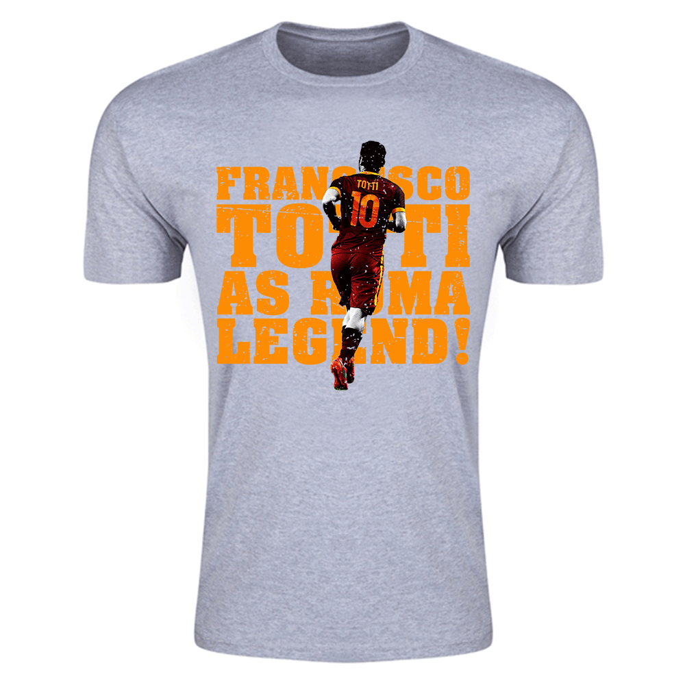 Francesco Totti Roma Legend T-Shirt (Grey) - Kids_1
