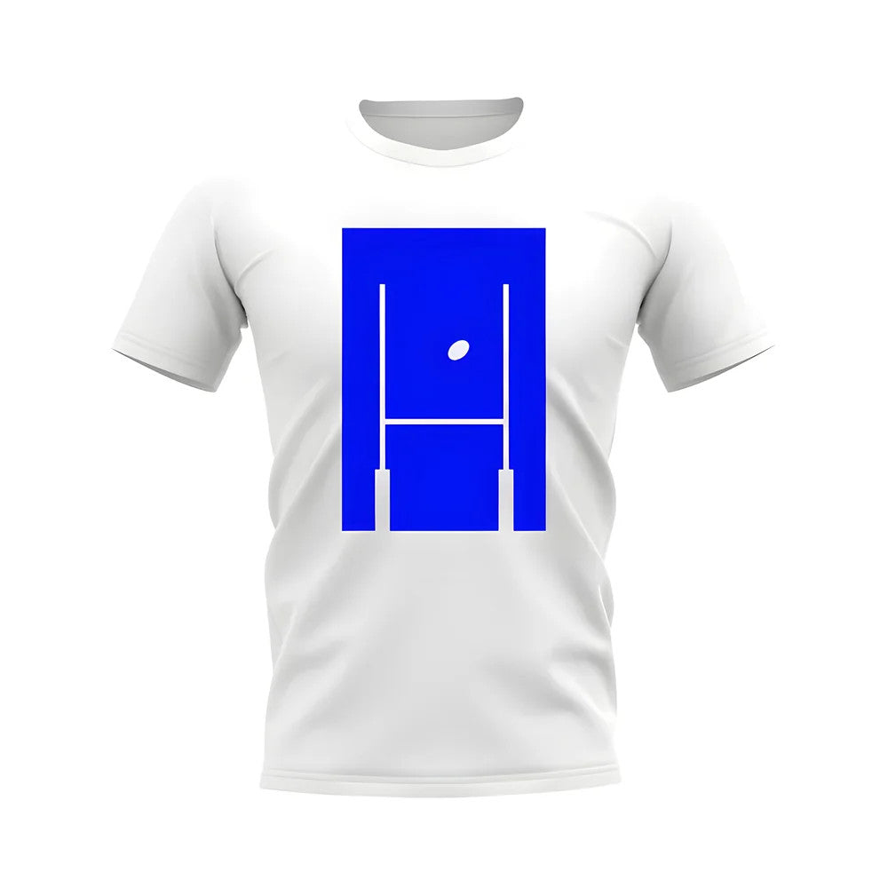 Between The Posts Blue Logo Rugby T-Shirt (White)_1